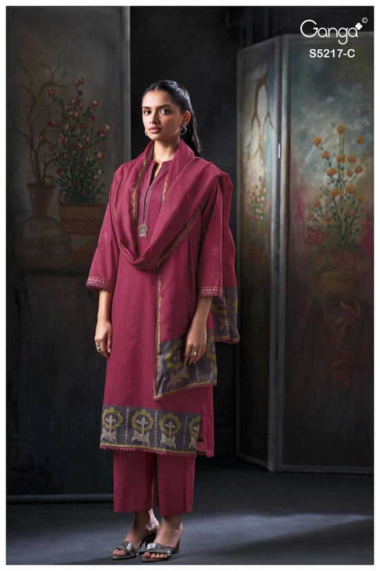 Ganga Fashion Hetal 5217 Corduroy Dress Material