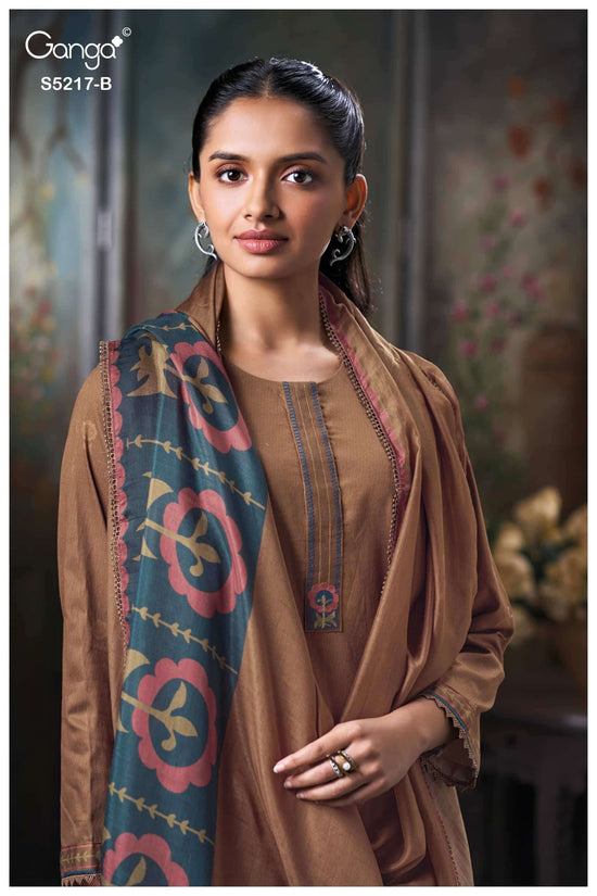 Ganga Fashion Hetal 5217 Corduroy Dress Material