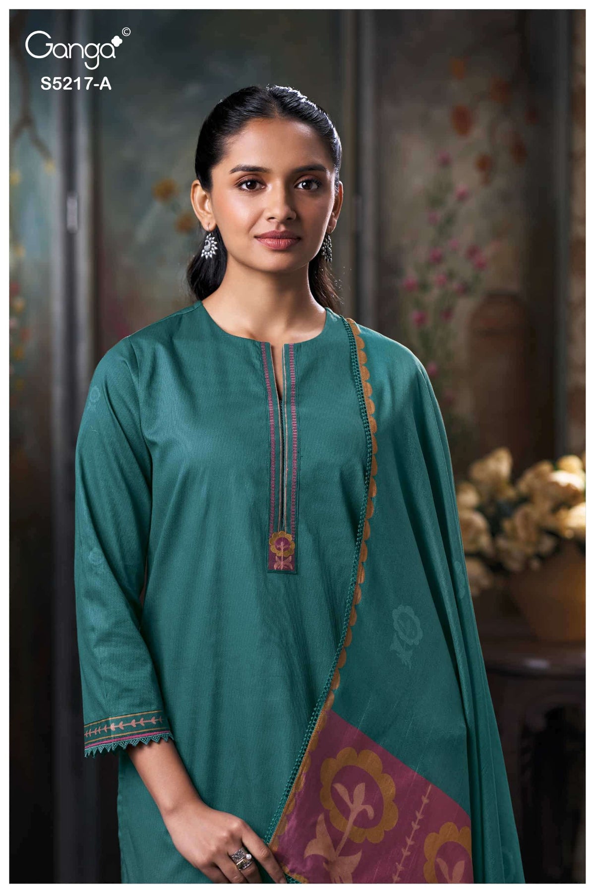 Ganga Fashion Hetal 5217 Corduroy Dress Material