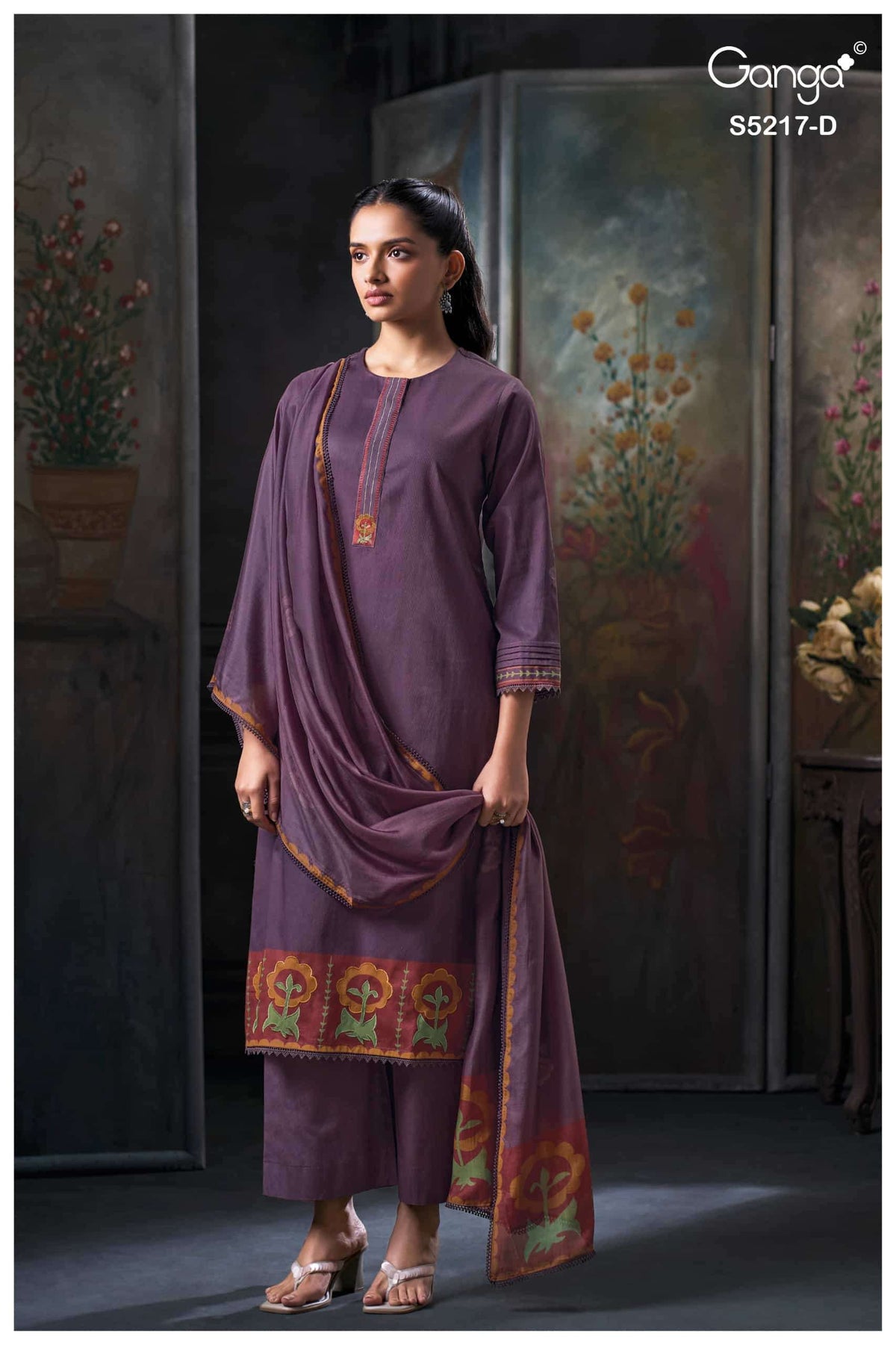 Ganga Fashion Hetal 5217 Corduroy Dress Material