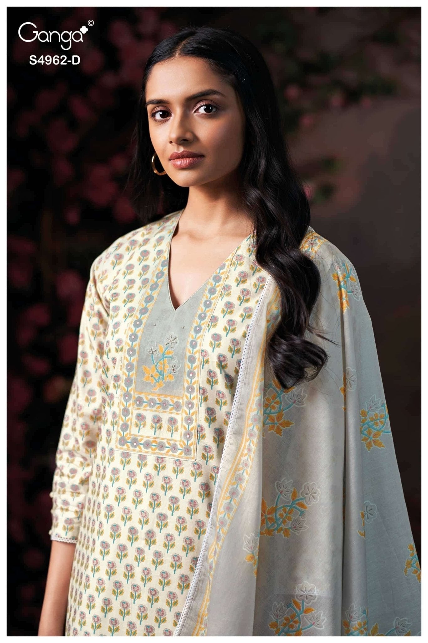 Ganga Fashion Hiranshi 4962 Premium Cotton Dress Material - Amrah Wholesale