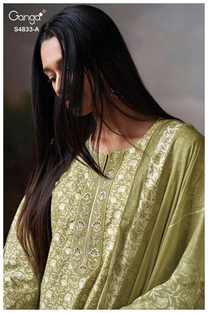 Ganga Fashion Ilyndra 4833 Premium Cotton Dress Material
