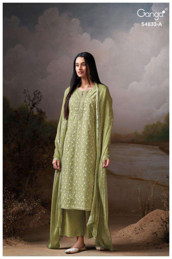 Ganga Fashion Ilyndra 4833 Premium Cotton Dress Material