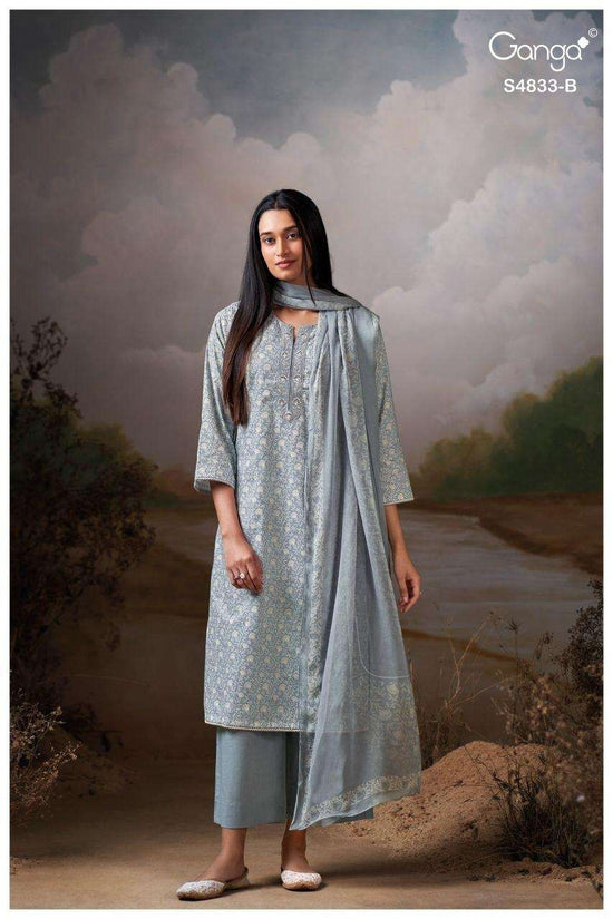 Ganga Fashion Ilyndra 4833 Premium Cotton Dress Material