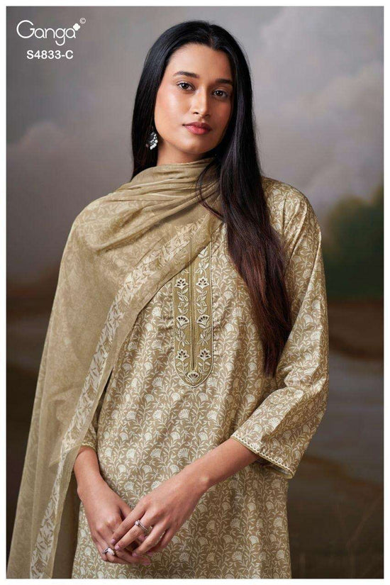 Ganga Fashion Ilyndra 4833 Premium Cotton Dress Material