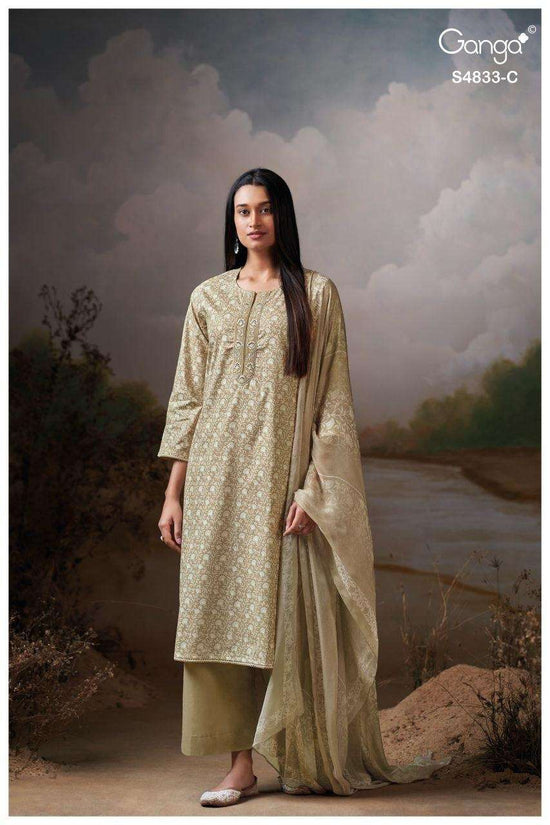 Ganga Fashion Ilyndra 4833 Premium Cotton Dress Material