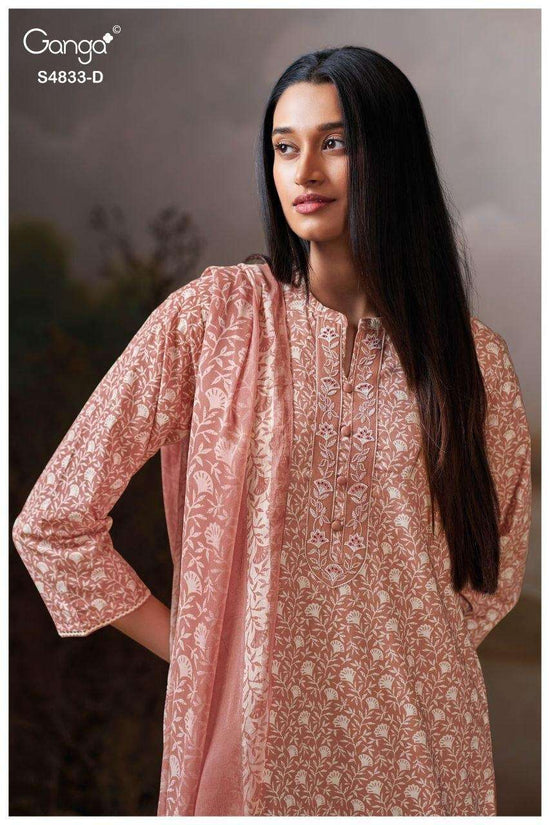 Ganga Fashion Ilyndra 4833 Premium Cotton Dress Material