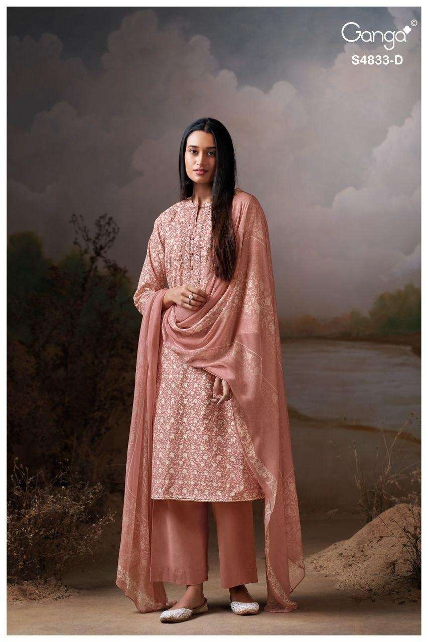 Ganga Fashion Ilyndra 4833 Premium Cotton Dress Material