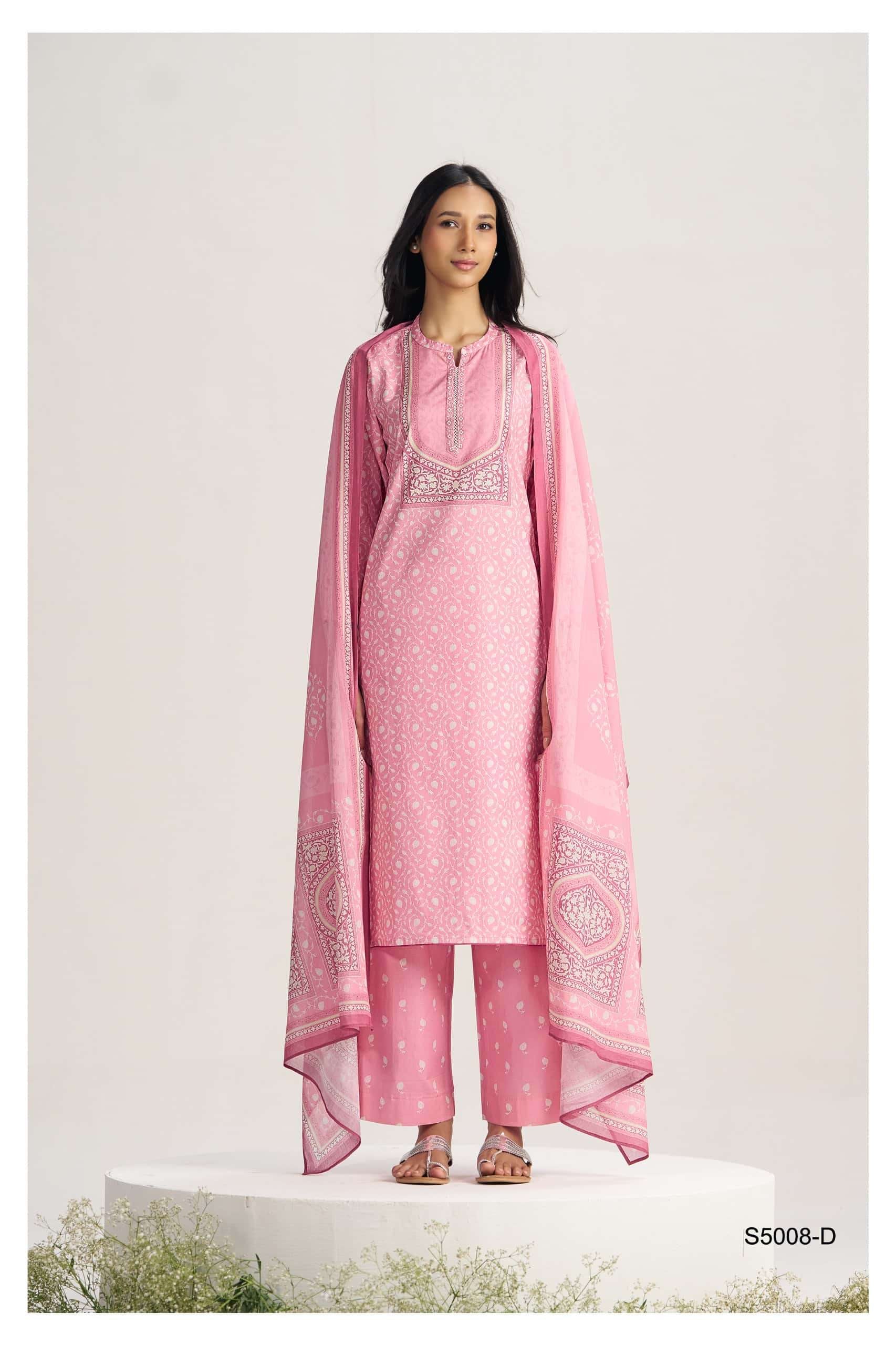 Ganga Fashion Indratha 5008 Premium Cotton Dress Material Collection