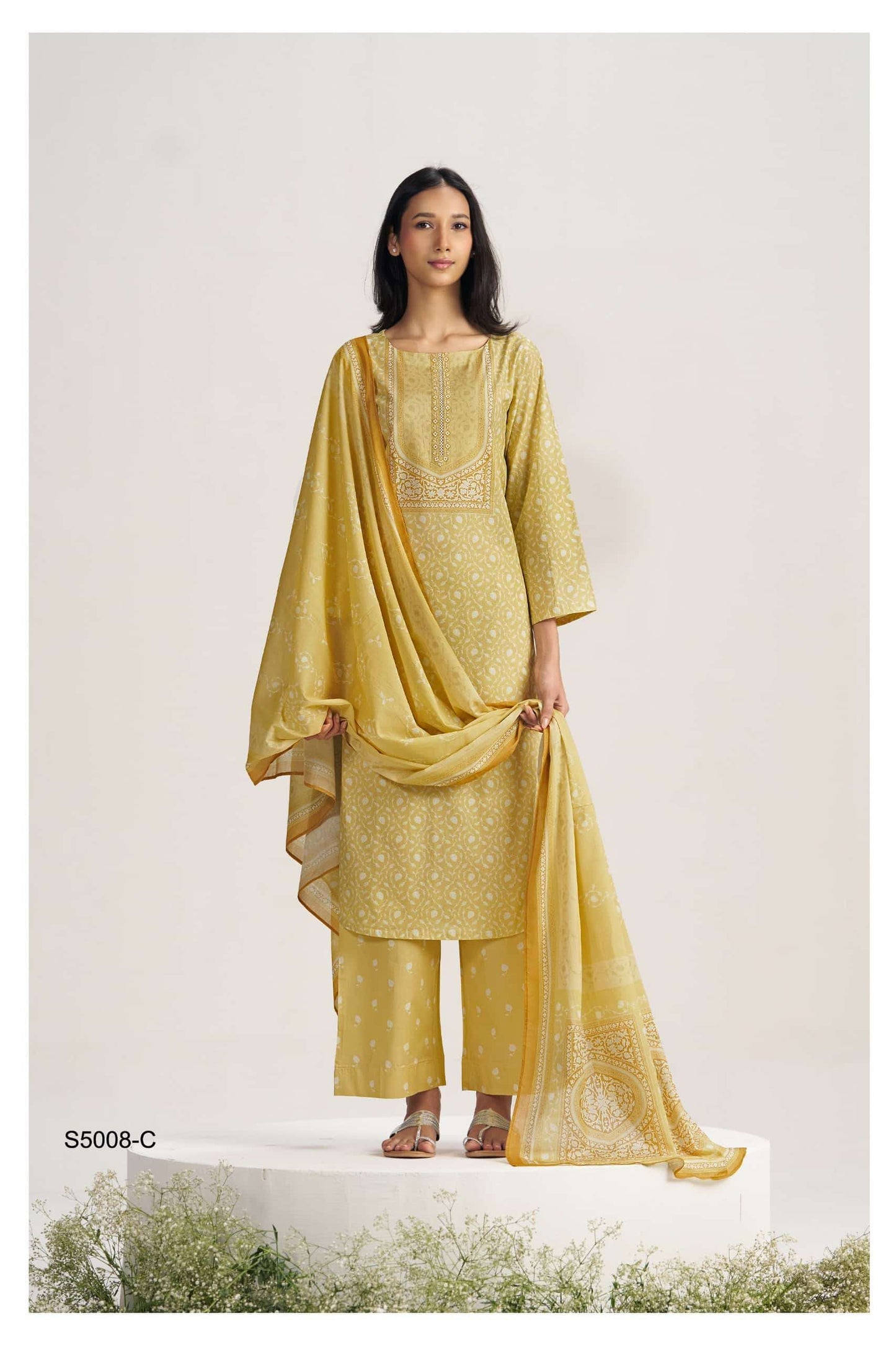 Ganga Fashion Indratha 5008 Premium Cotton Dress Material Collection