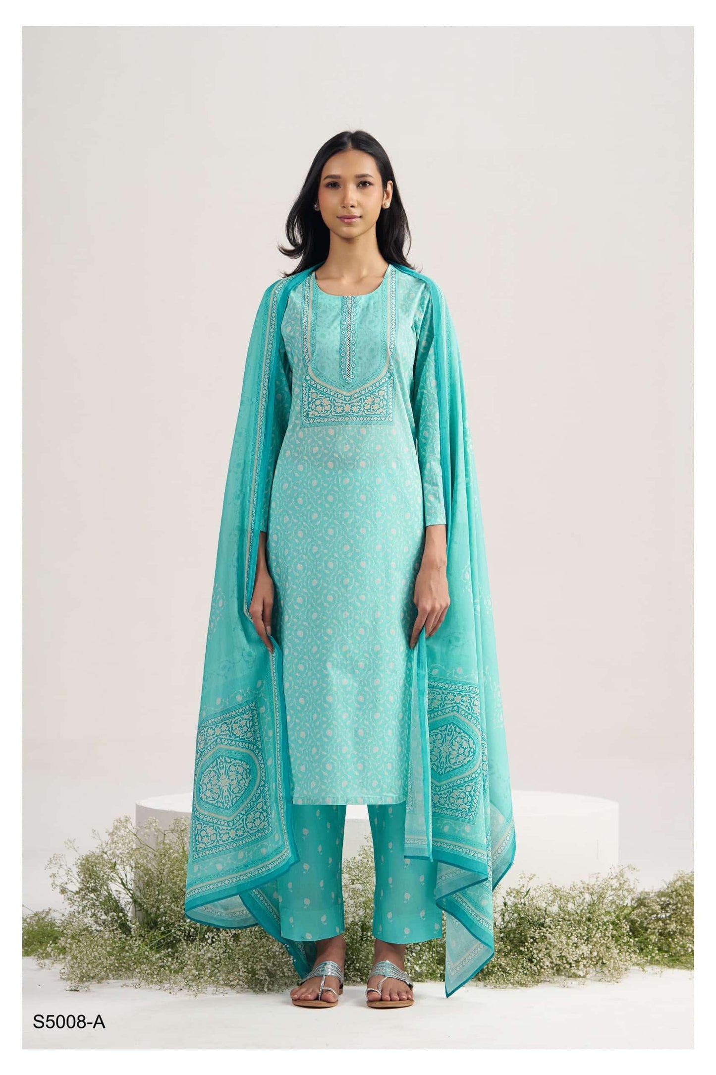 Ganga Fashion Indratha 5008 Premium Cotton Dress Material Collection