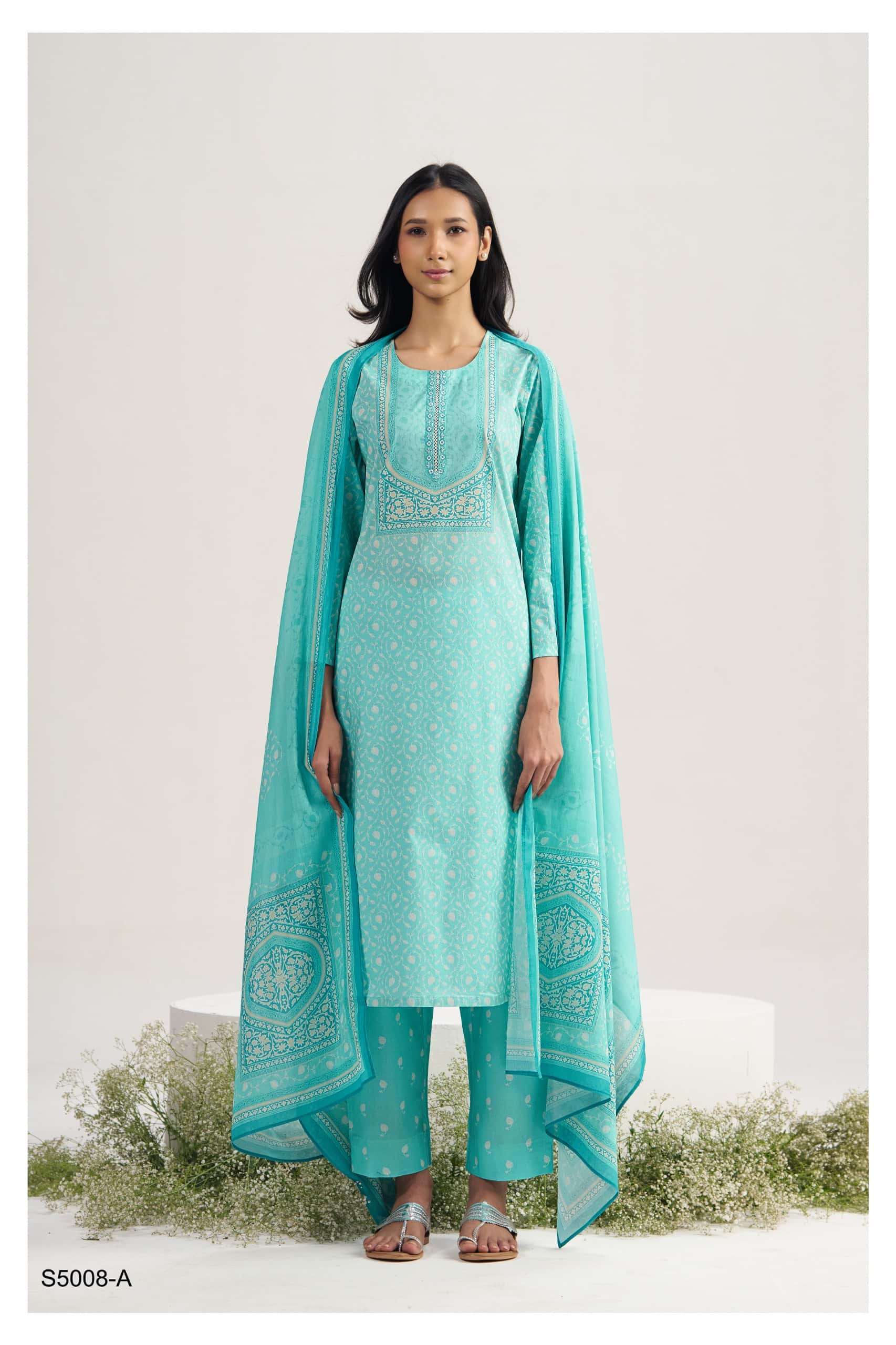 Ganga Fashion Indratha 5008 Premium Cotton Dress Material Collection