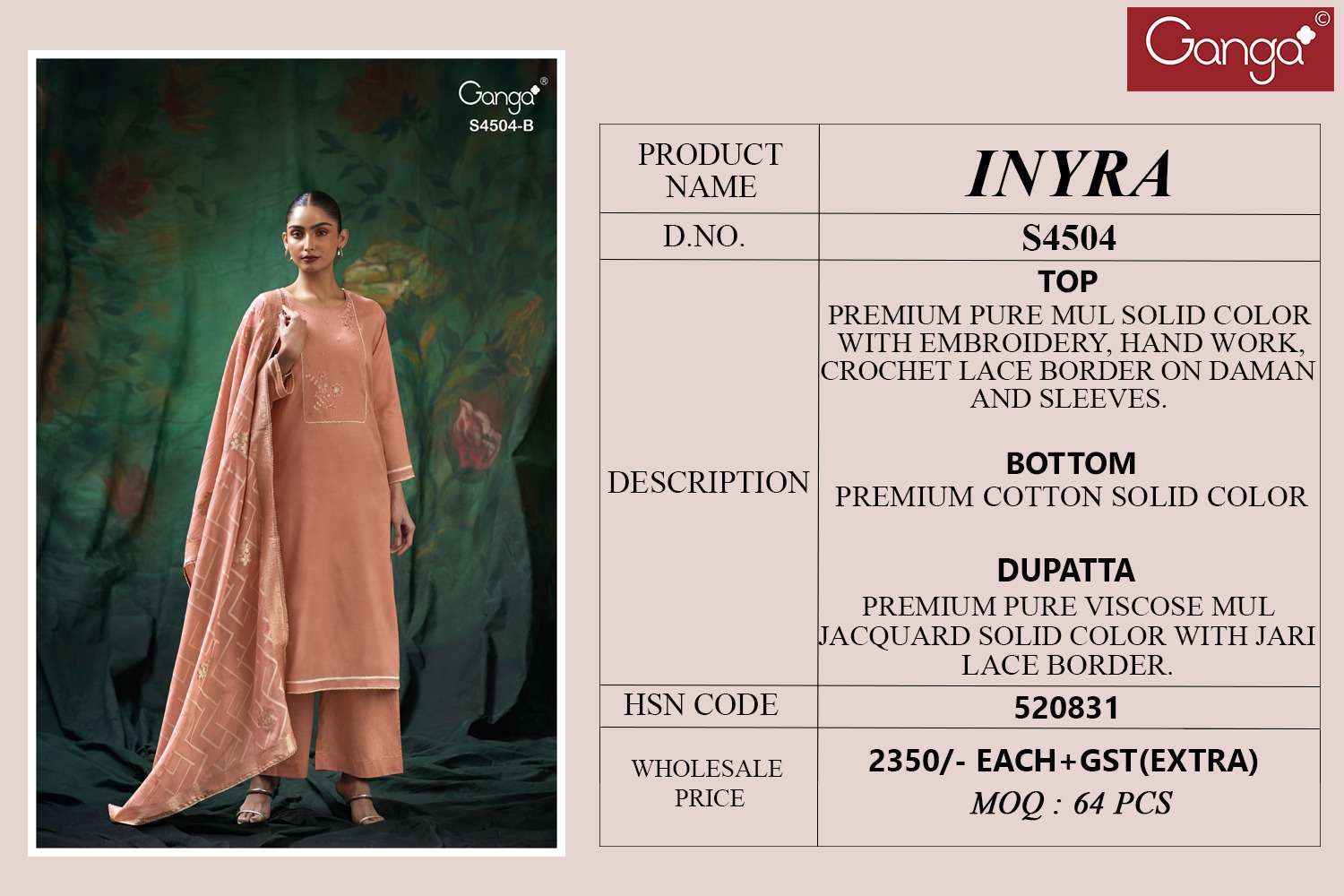 Ganga Fashion Inyra 4504