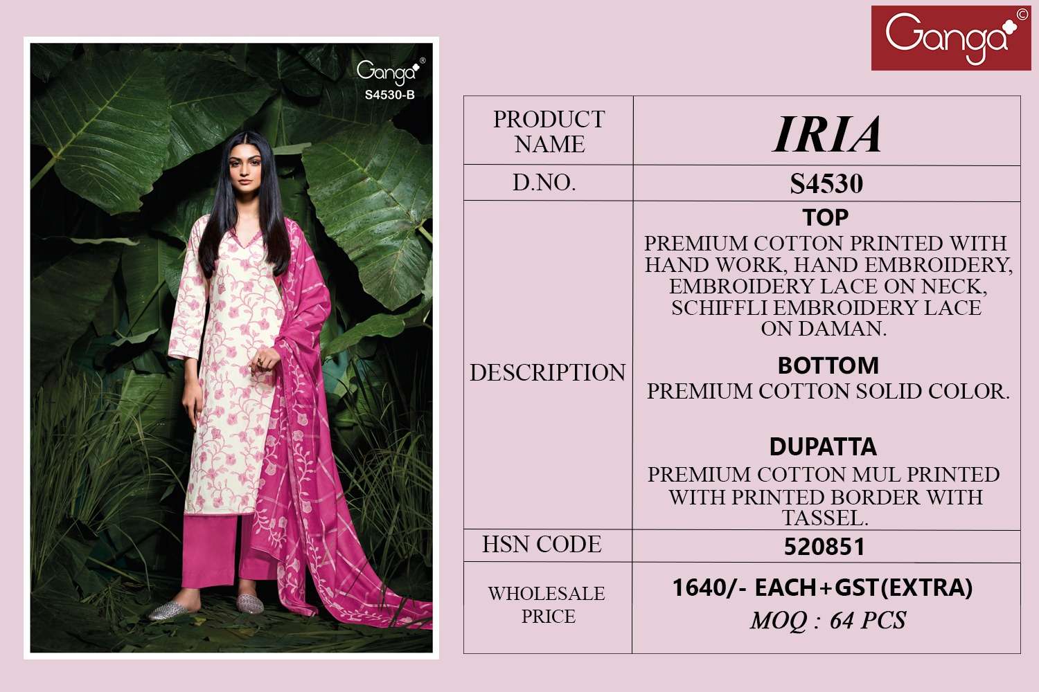 Ganga Fashion Iria 4530 - Amrah Wholesale