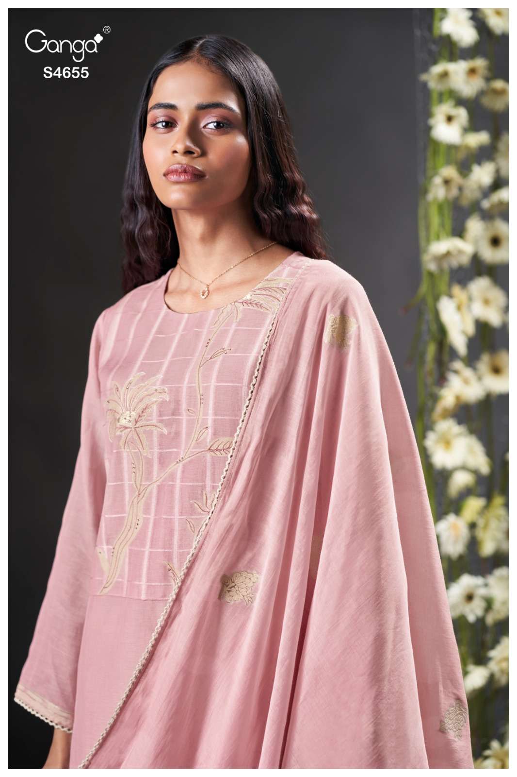 Ganga Fashion Iriah 4655 Dress Material Wholesale Catalogue - Amrah Wholesale
