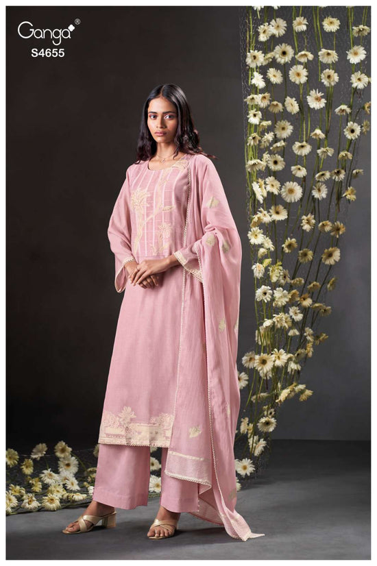Ganga Fashion Iriah 4655 Dress Material Wholesale Catalogue - Amrah Wholesale