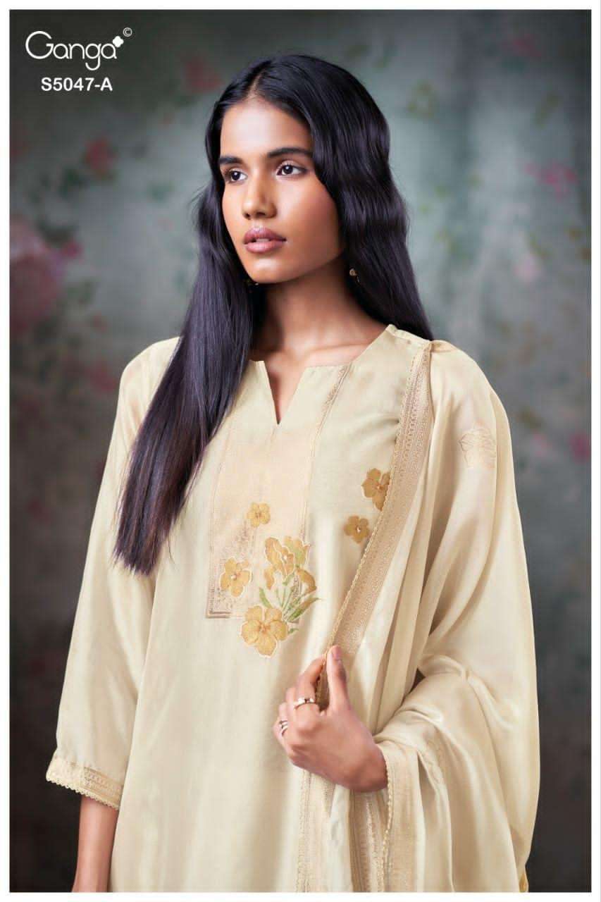 Ganga Fashion Ishavanshi 5047 Woven Silk Dress Material - Amrah Wholesale