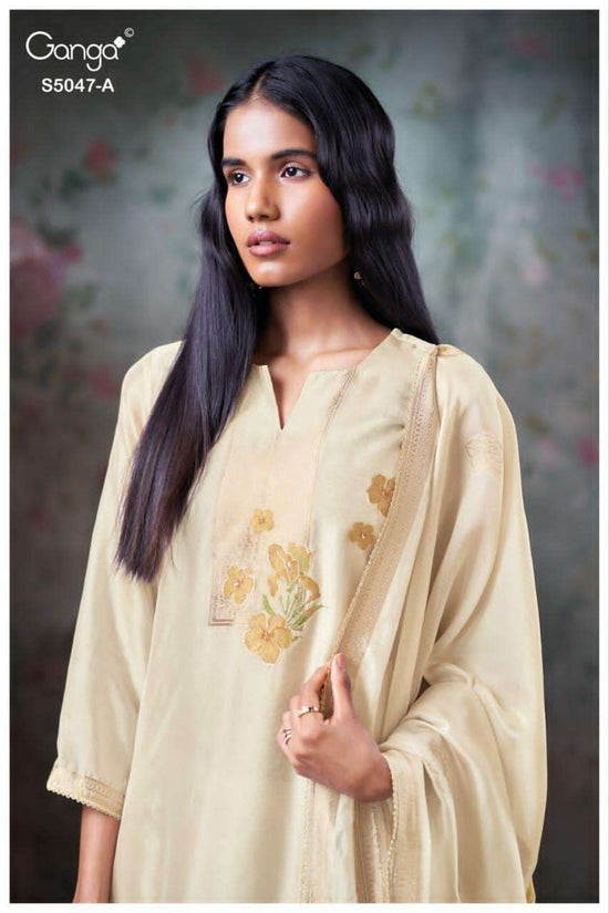 Ganga Fashion Ishavanshi 5047 Woven Silk Dress Material - Amrah Wholesale