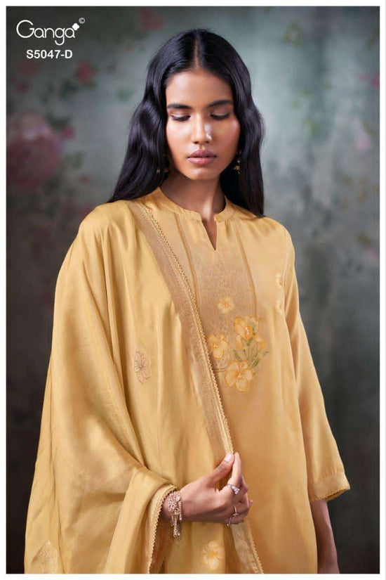 Ganga Fashion Ishavanshi 5047 Woven Silk Dress Material - Amrah Wholesale
