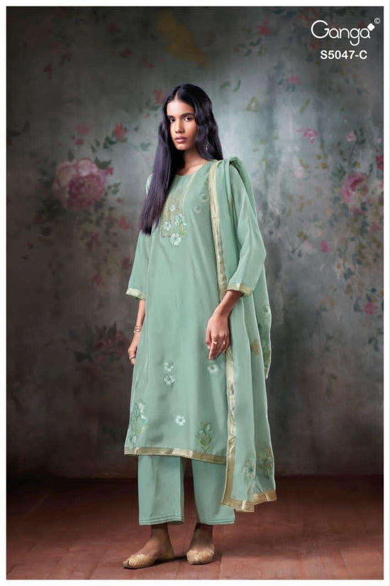Ganga Fashion Ishavanshi 5047 Woven Silk Dress Material - Amrah Wholesale