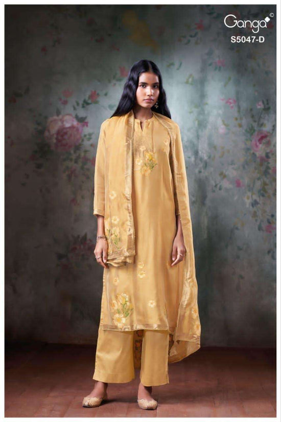 Ganga Fashion Ishavanshi 5047 Woven Silk Dress Material - Amrah Wholesale