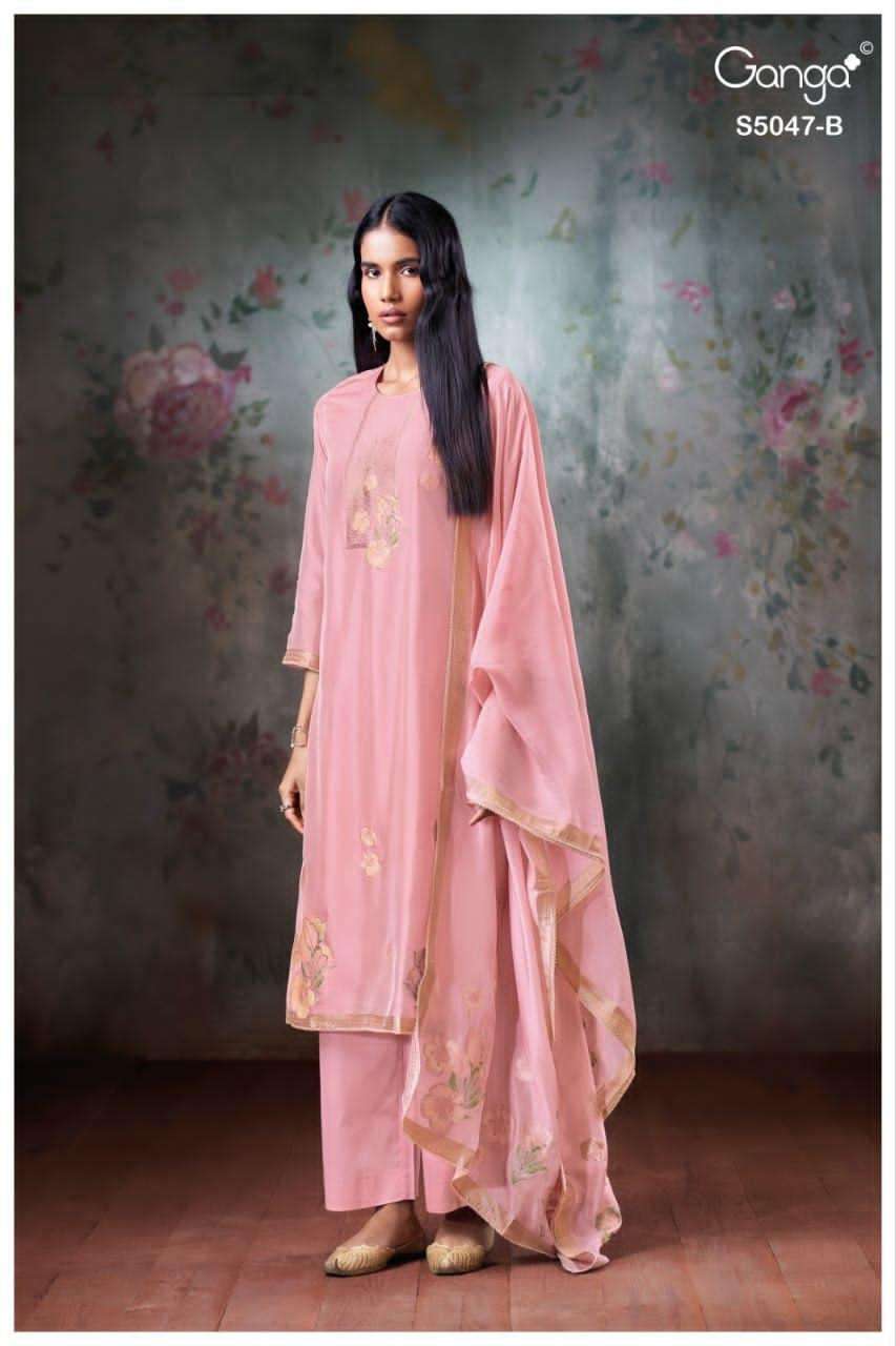 Ganga Fashion Ishavanshi 5047 Woven Silk Dress Material - Amrah Wholesale