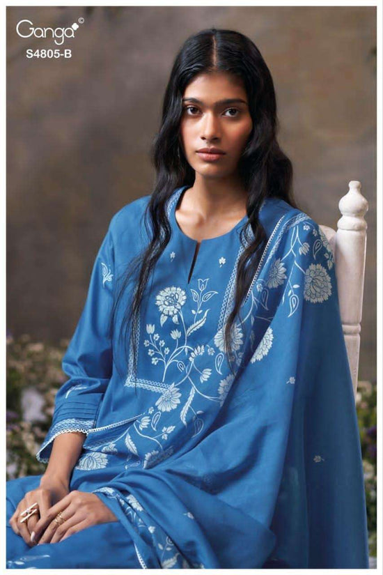 Ganga Fashion Ishmita 4805 Premium Cotton Dress Material - Amrah Wholesale