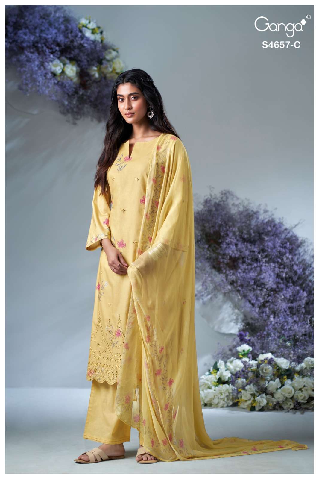 Ganga Fashion Ivanna 4657 Cotton Salwar Suit Set Wholesale - Amrah Wholesale