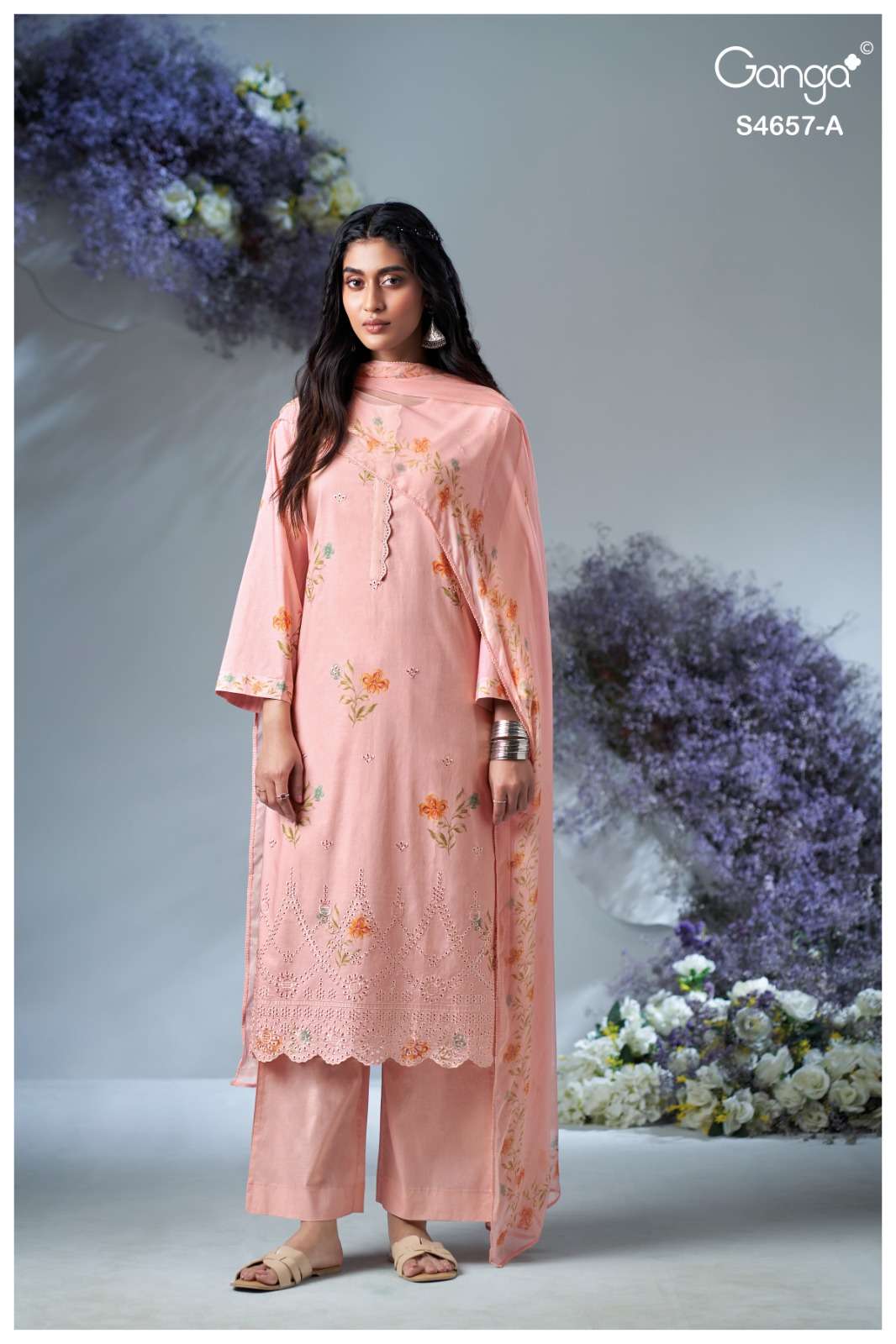 Ganga Fashion Ivanna 4657 Cotton Salwar Suit Set Wholesale - Amrah Wholesale
