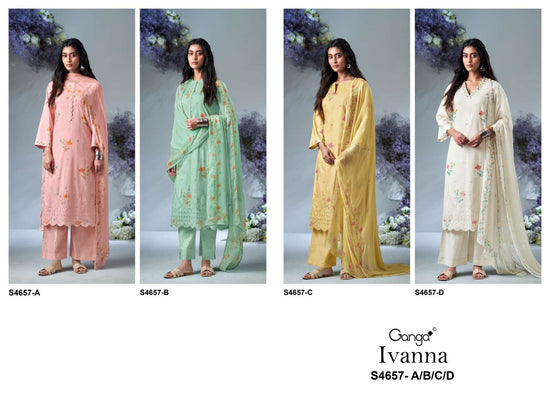 Ganga Fashion Ivanna 4657 Cotton Salwar Suit Set Wholesale - Amrah Wholesale