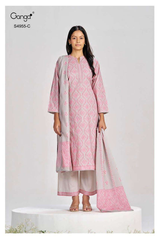 Ganga Fashion Jagriti 5010 Premium Cotton Printed Dress Material - Amrah Wholesale