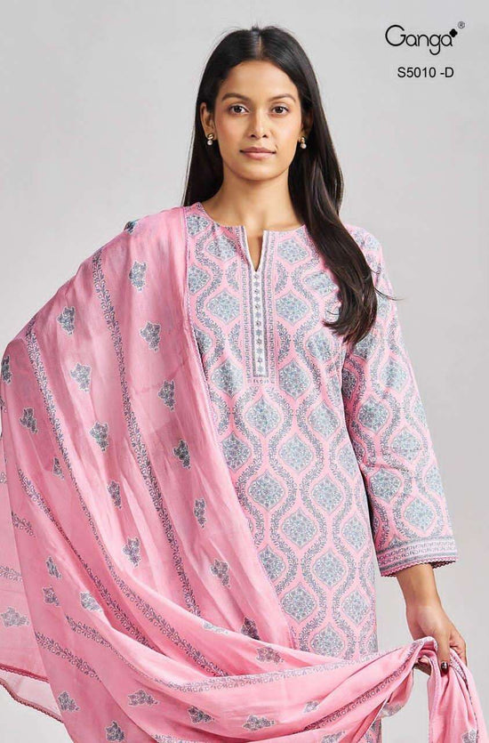 Ganga Fashion Jagriti 5010 Premium Cotton Printed Dress Material - Amrah Wholesale