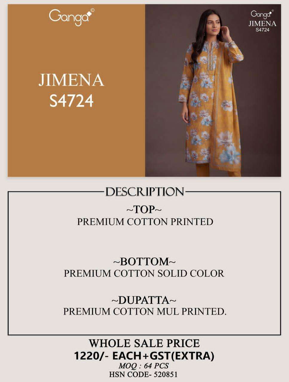 Ganga Fashion Jimena 4724 - Amrah Wholesale