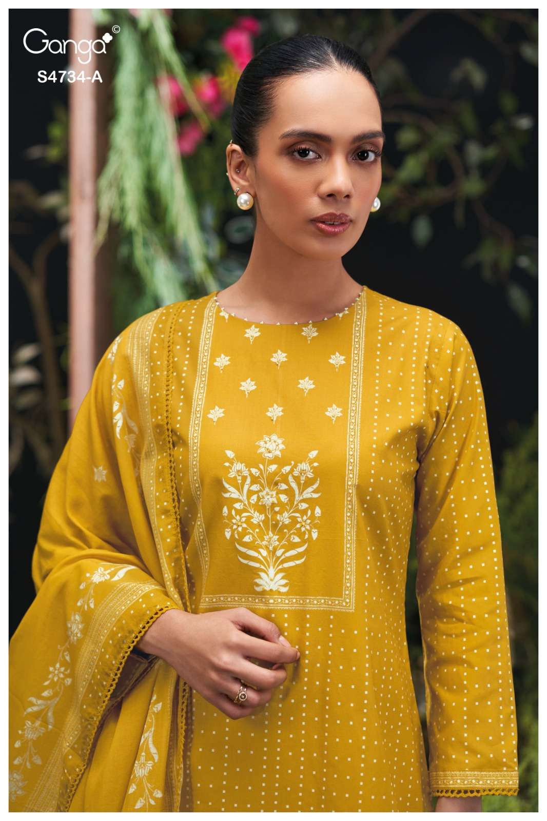 Ganga Fashion Jivanshi 4734 Premium Cotton Dress Material - Amrah Wholesale