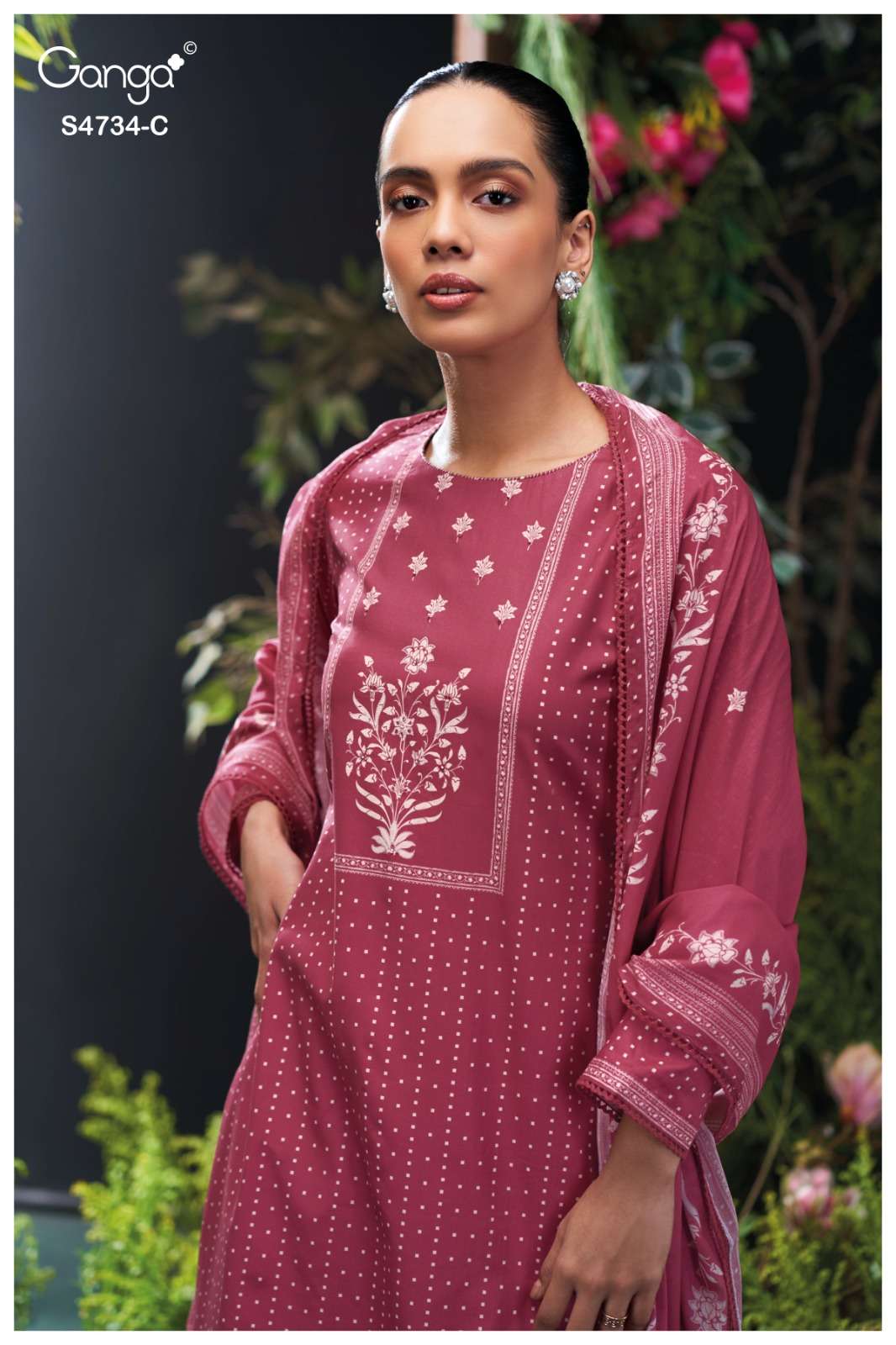 Ganga Fashion Jivanshi 4734 Premium Cotton Dress Material - Amrah Wholesale