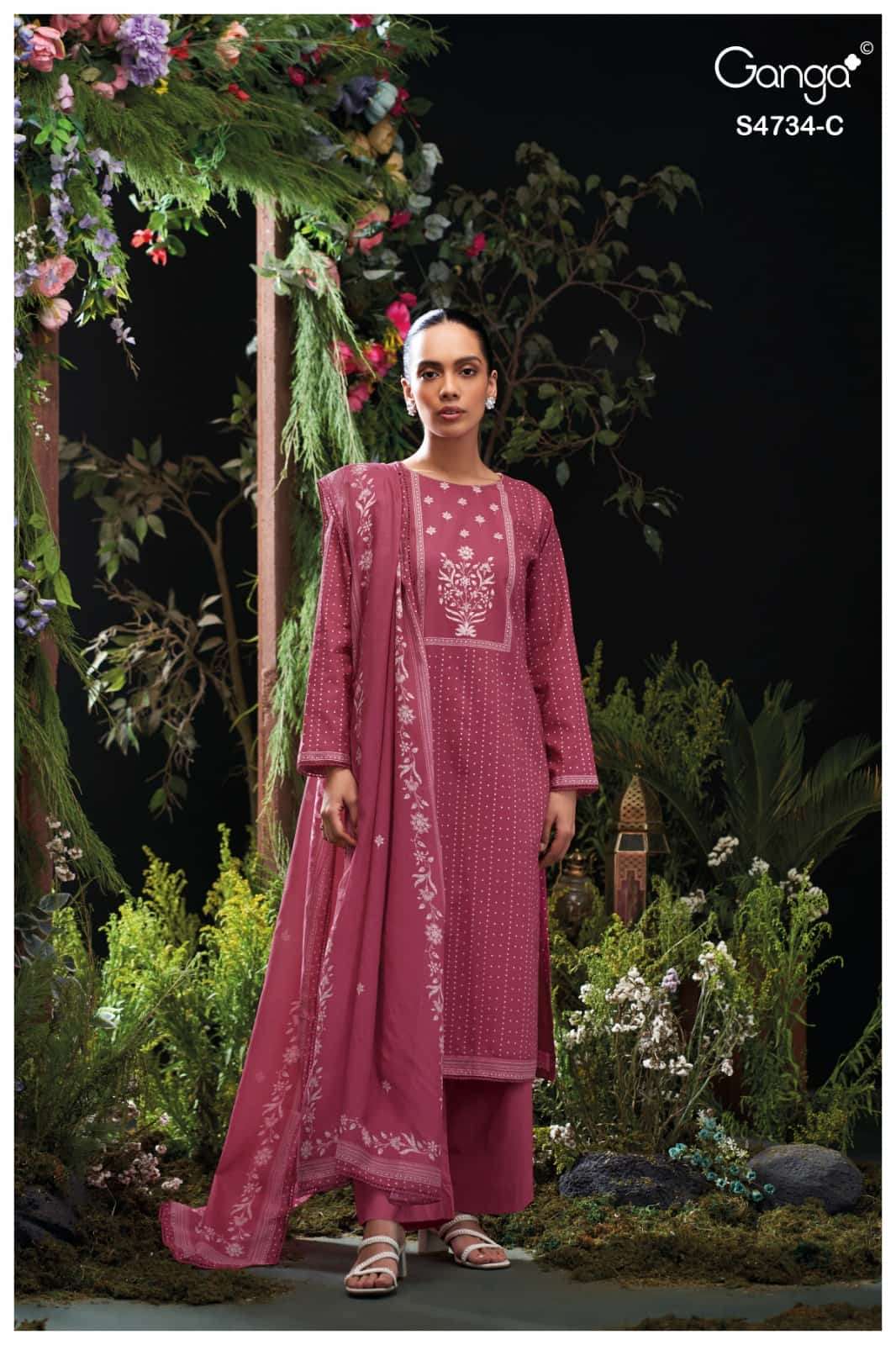 Ganga Fashion Jivanshi 4734 Premium Cotton Dress Material - Amrah Wholesale