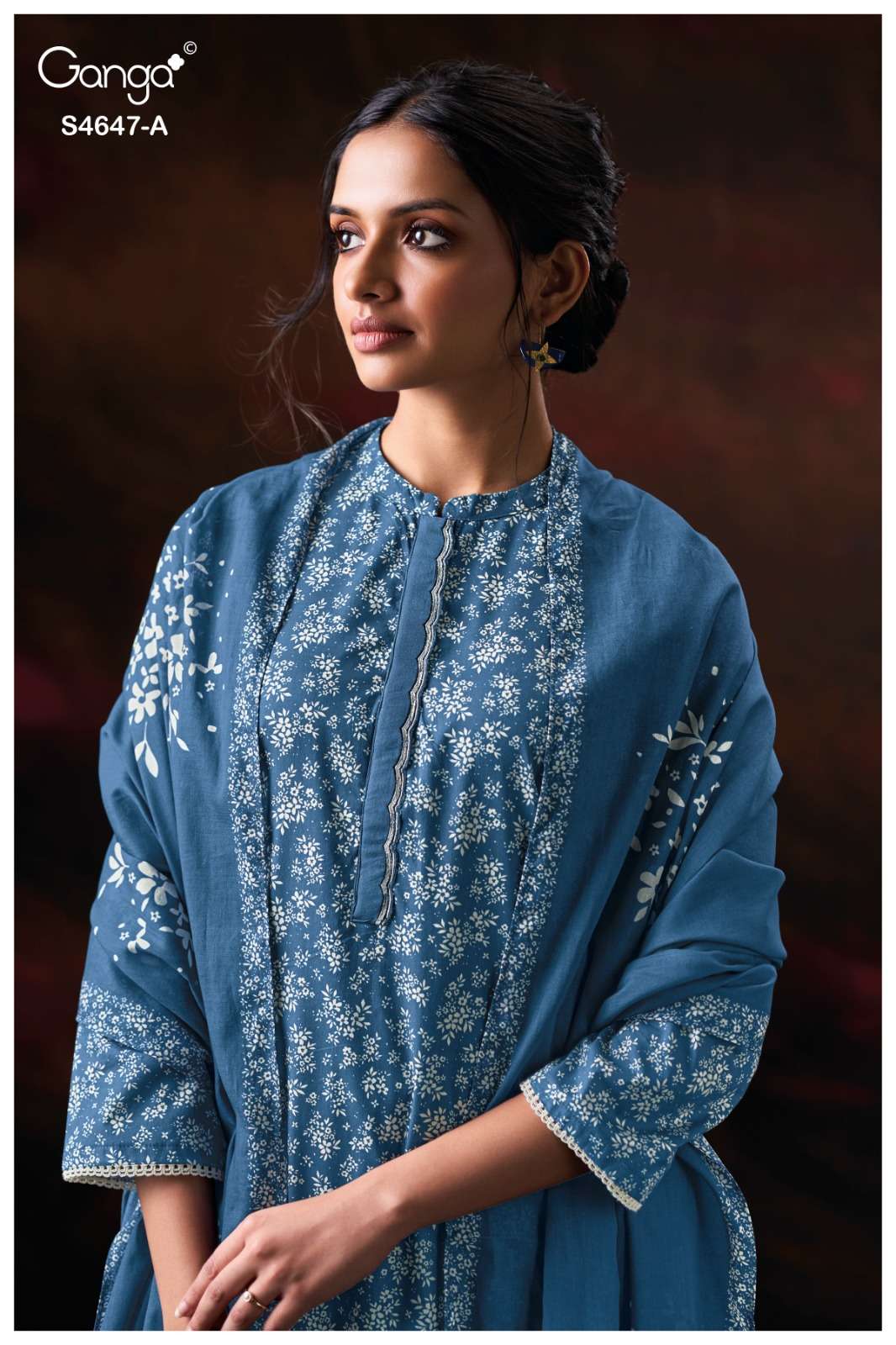 Ganga Fashion Jivanya 4647 Dress Material Wholesale Catalogue - Amrah Wholesale