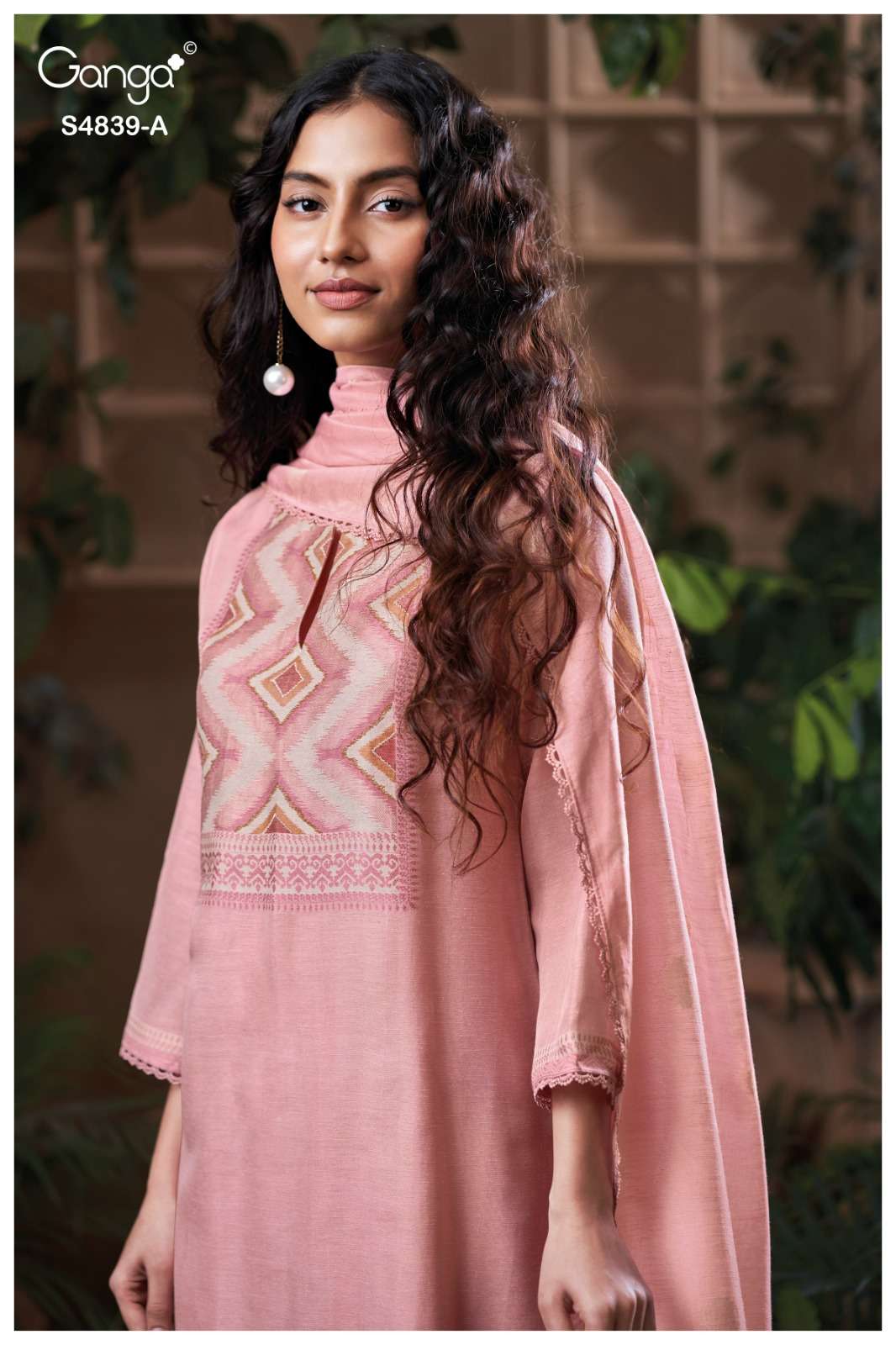 Ganga Fashion Jivara 4839 Pure Viscose Woven Silk Jacquard Designer Dress Material