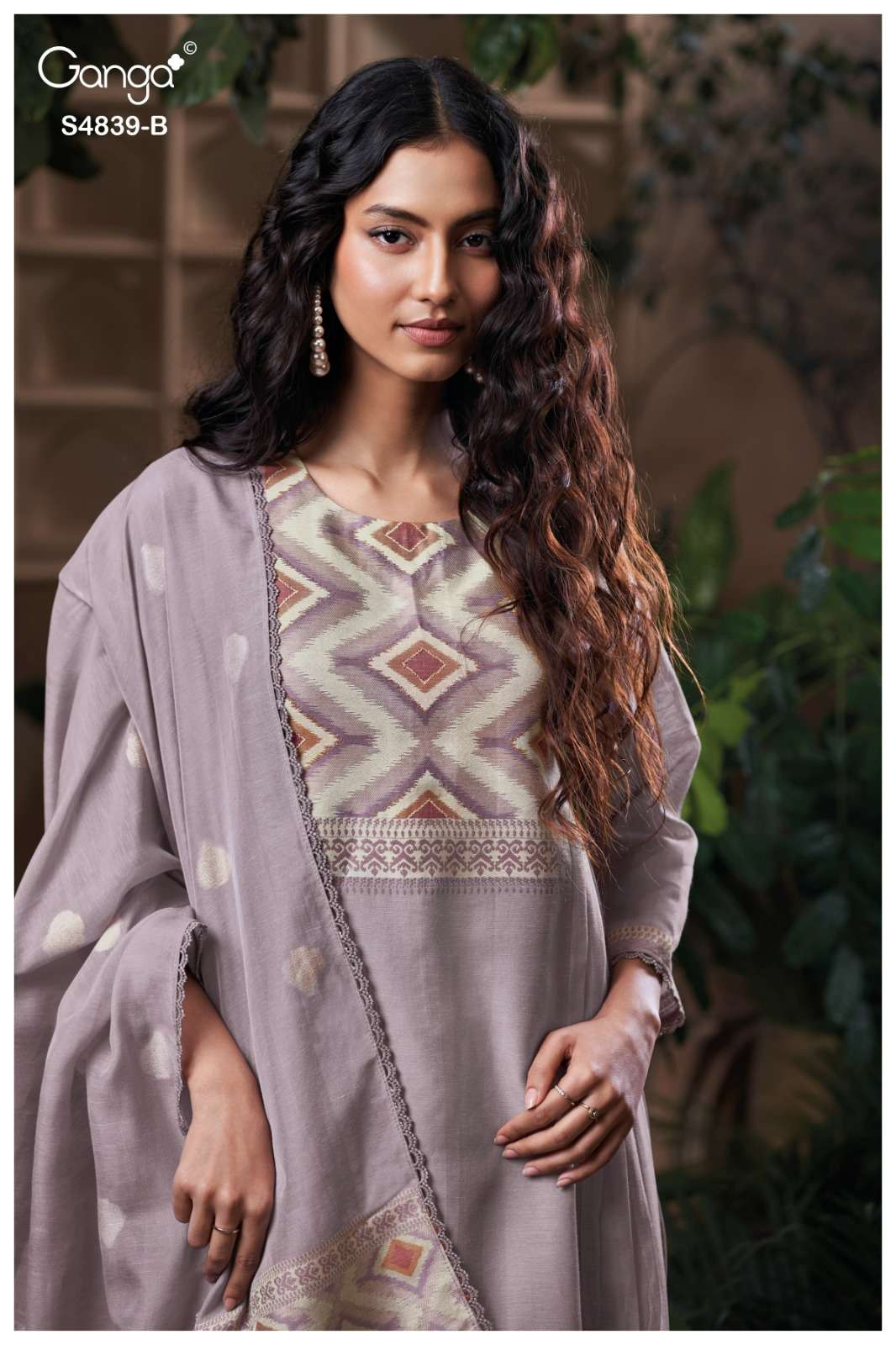 Ganga Fashion Jivara 4839 Pure Viscose Woven Silk Jacquard Designer Dress Material