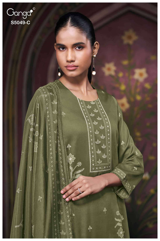 Ganga Fashion Joile 5049 Cotton Satin Dress Material