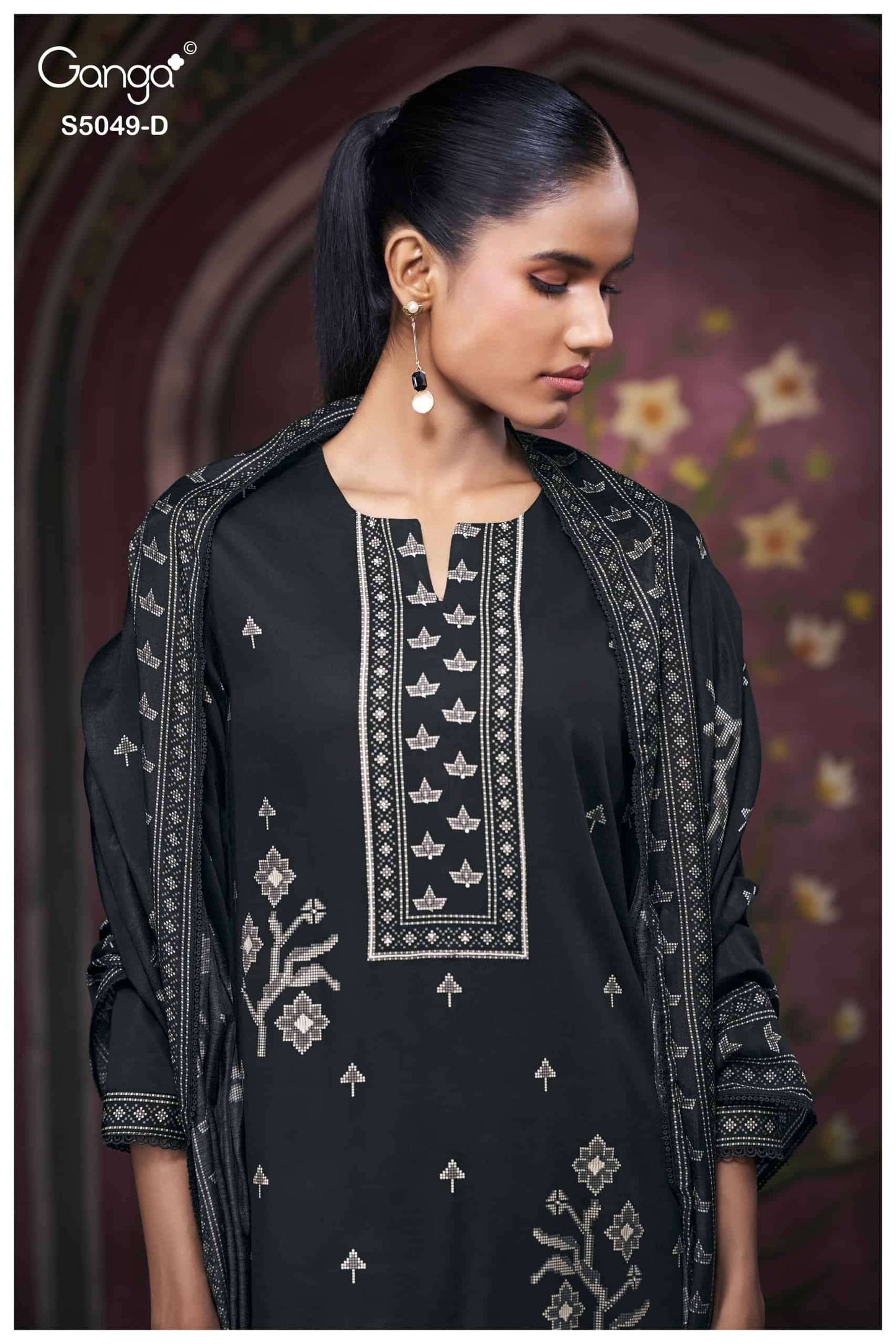 Ganga Fashion Joile 5049 Cotton Satin Dress Material