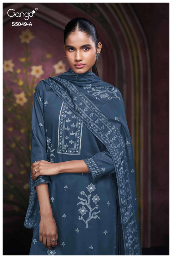 Ganga Fashion Joile 5049 Cotton Satin Dress Material