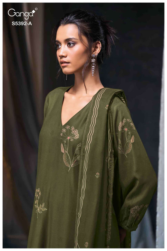 Ganga Fashion Jovela 5392 Pure Wool Pashmina Winter Suit