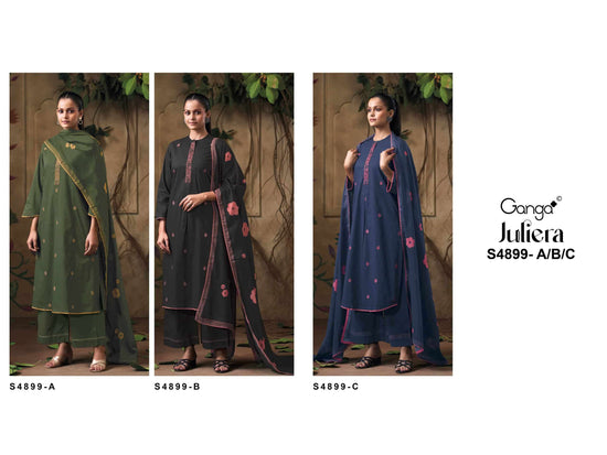Ganga Fashion Juliera 4899 Premium Cotton Dress Material