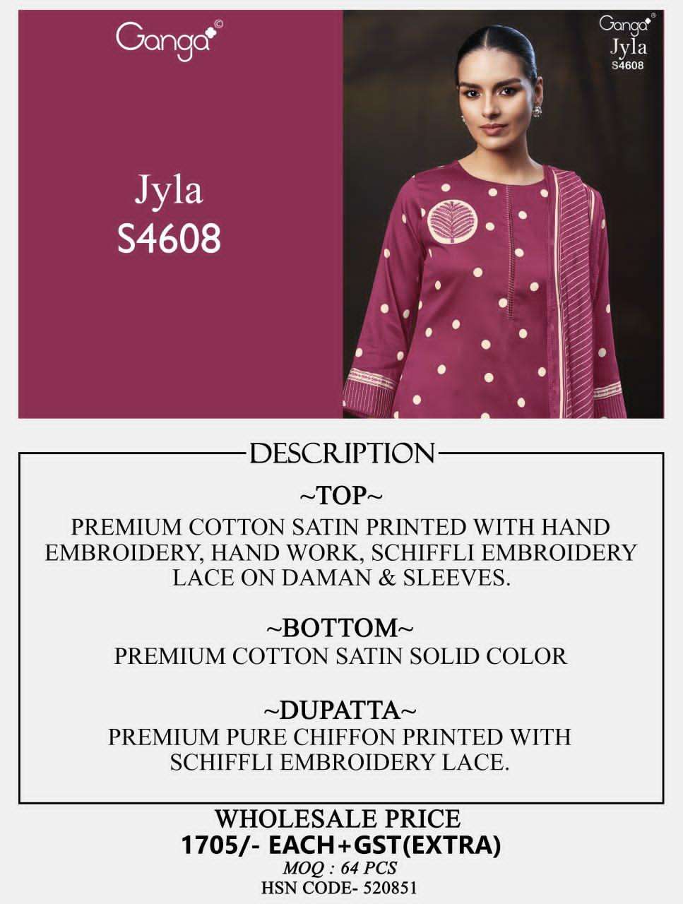 Ganga Fashion Jyla 4608 - Amrah Wholesale
