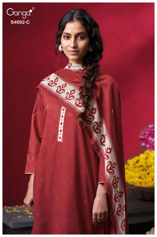 Ganga Fashion Kairika 4692 Dress Material Wholesale Catalogue - Amrah Wholesale