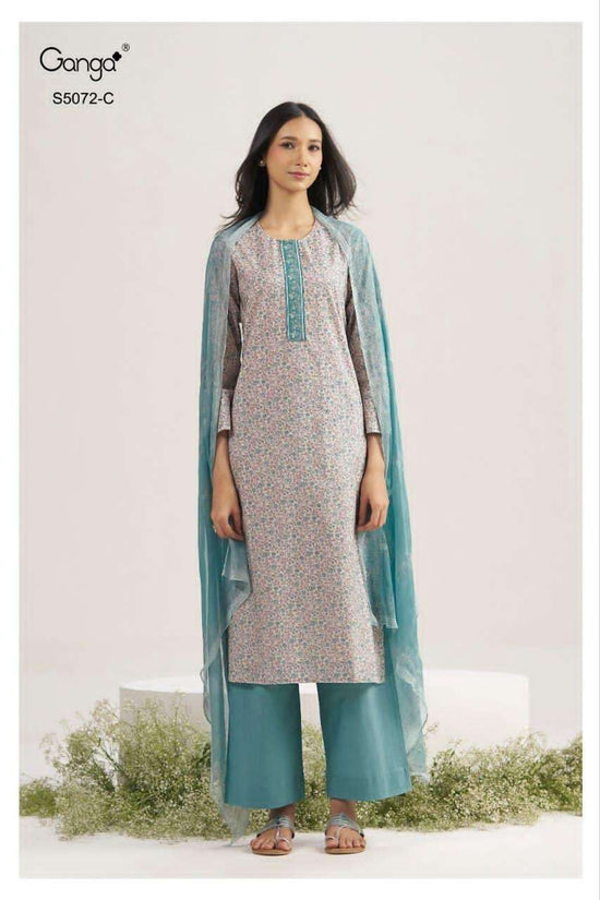 Ganga Fashion Kakoli 5072 Cotton Printed Dress Material - Amrah Wholesale