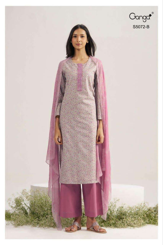 Ganga Fashion Kakoli 5072 Cotton Printed Dress Material - Amrah Wholesale