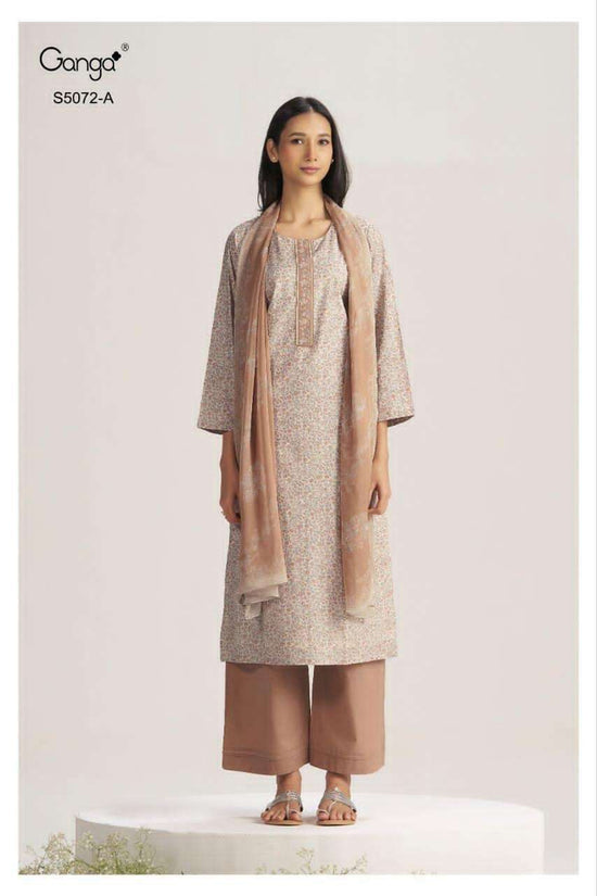 Ganga Fashion Kakoli 5072 Cotton Printed Dress Material - Amrah Wholesale