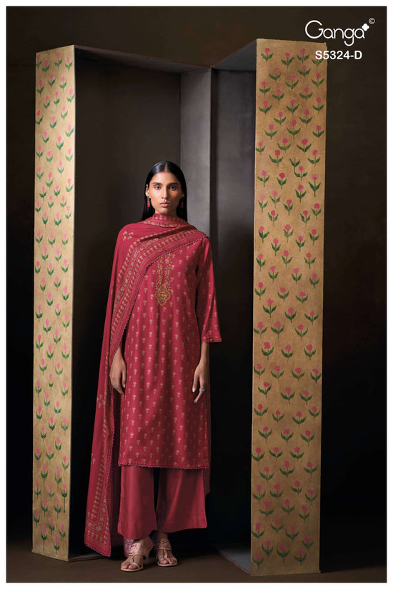Ganga Fashion Katerina 5324 Pure Wool Pashmina Salwar Suit